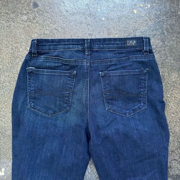 Lee Women's Sculpting Slim Mid-Rise Skinny Jeans Blue Denim Medium Wash Size 8 - Picture 7 of 11